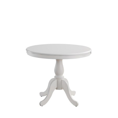Carolina 36 in. Fairview Round Pedestal Dining Table, White 3036T-PW